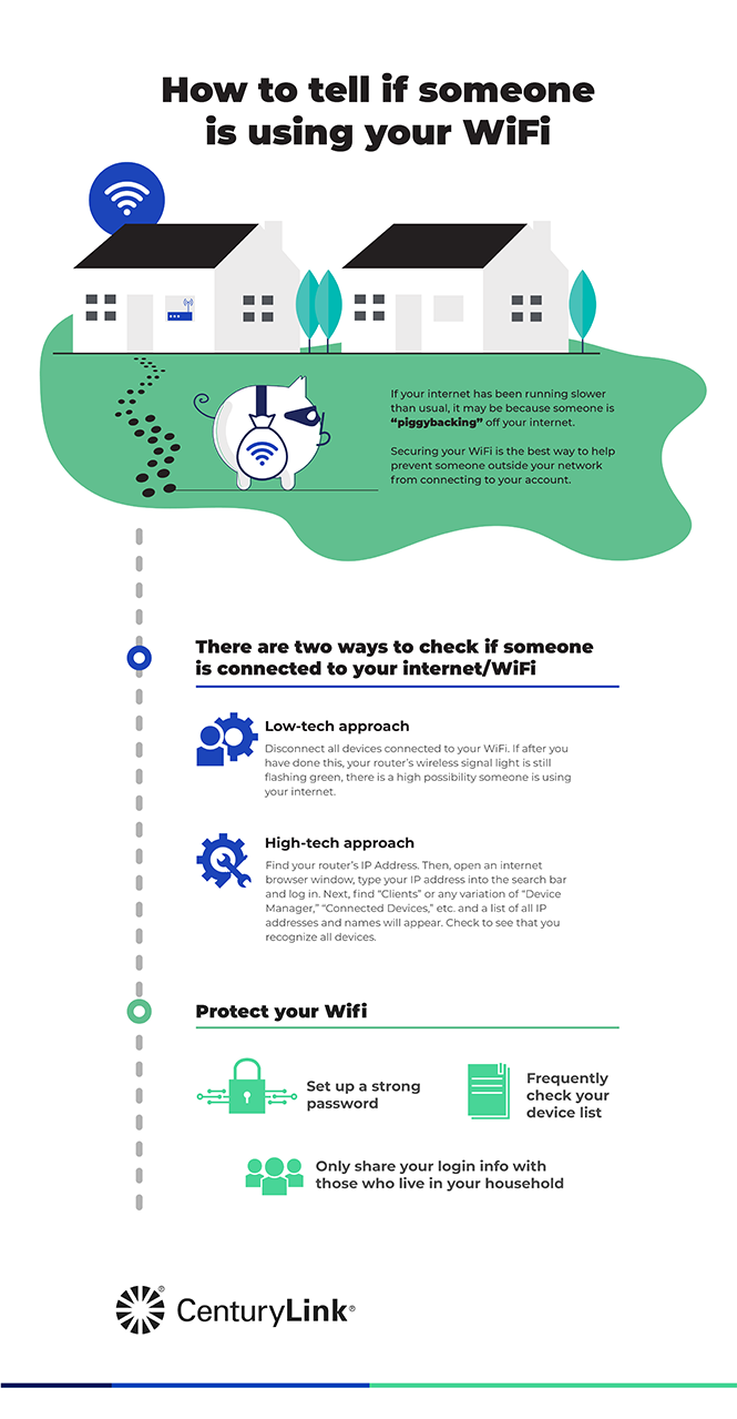 engagement Insulate commonplace How to tell if someone is using your WiFi | CenturyLink