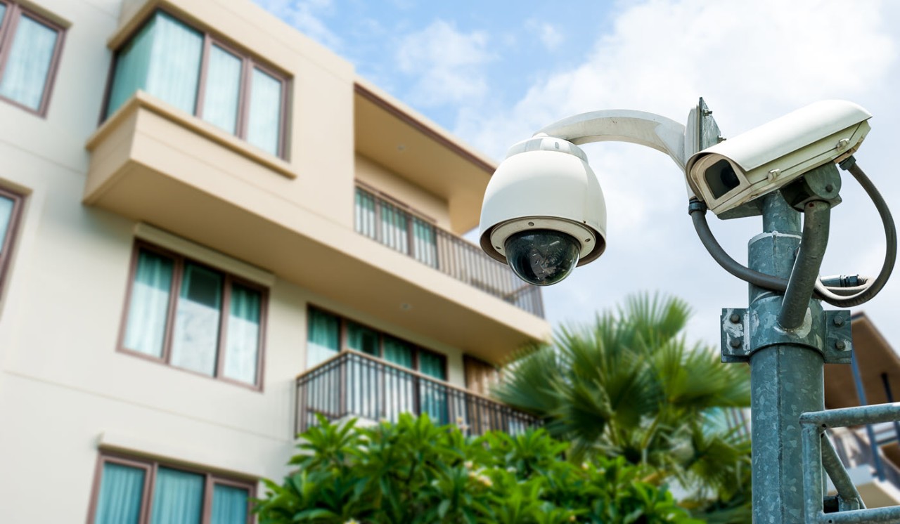 Cybersecure cameras protect a multifamily community
