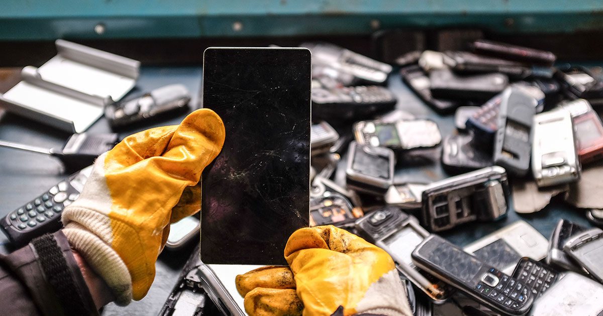 Electronics should be recycled to avoid creating e-waste