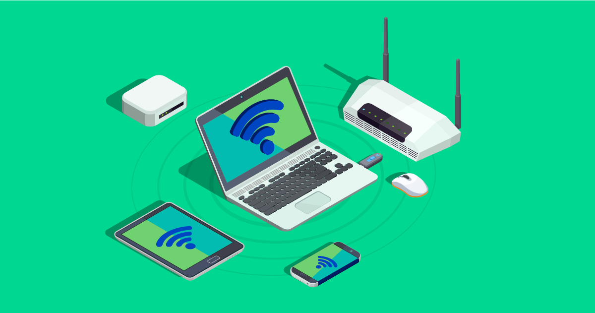 All the connected devices in your home share your internet connection