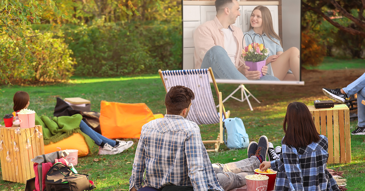 Outdoor movie nights can be fun for the whole family. 