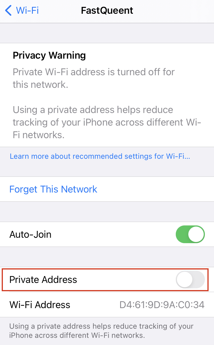 How to fix a WiFi privacy warning CenturyLink
