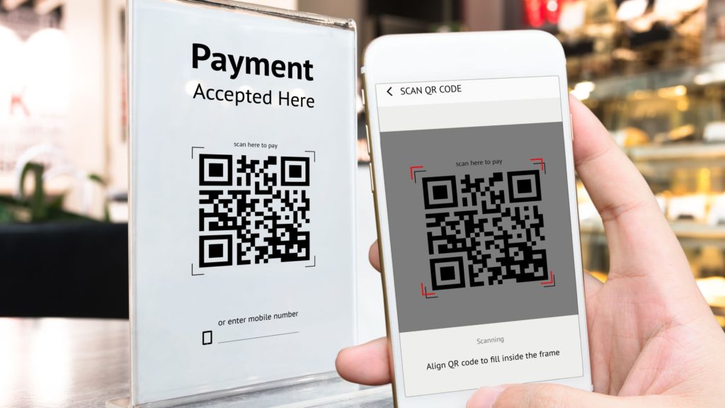 QR codes can help customers complete P2P payments.
