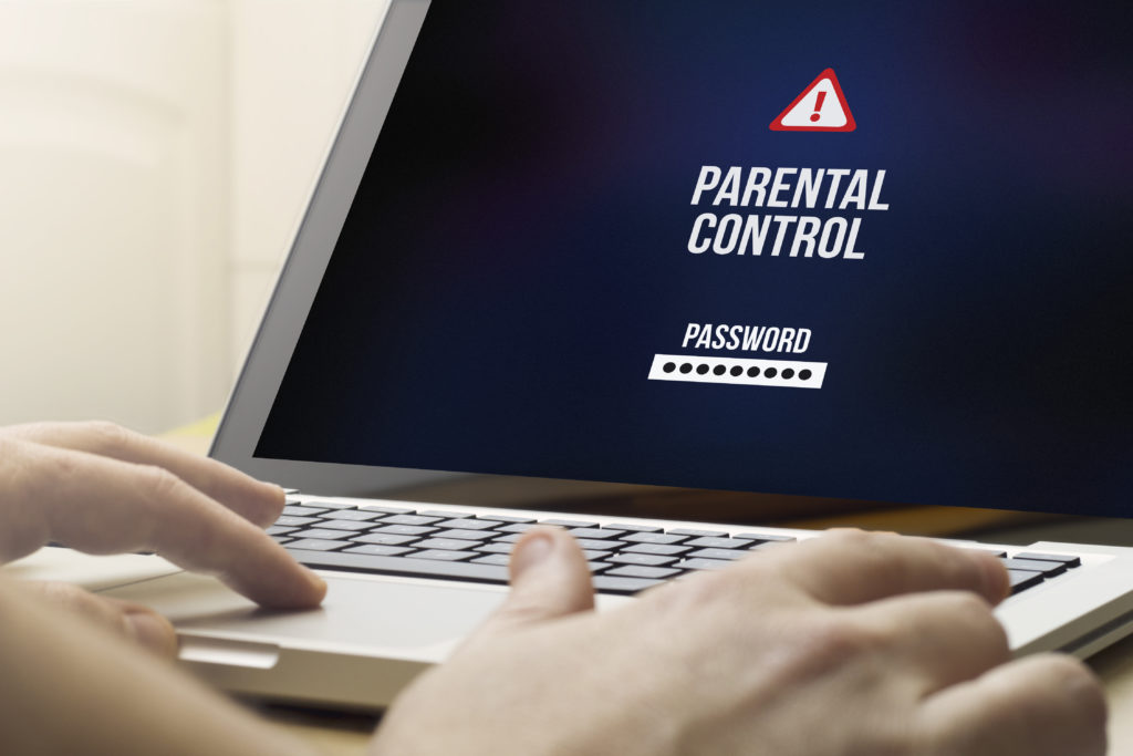 Setting parental control on laptop
