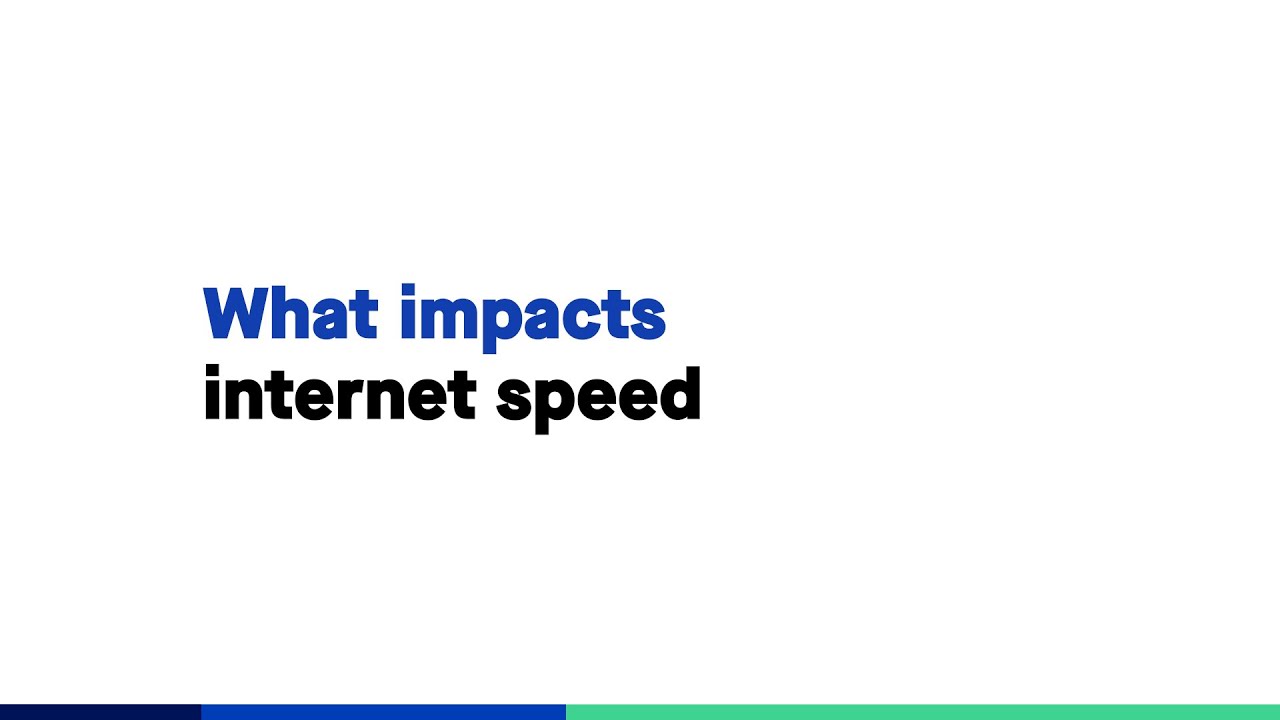 What impacts internet speed